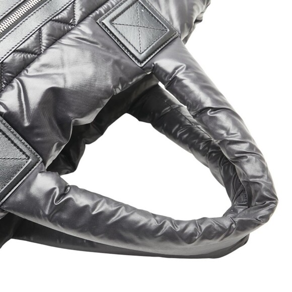 CHANEL Black Leather Logo Tote Bag - Picture 8 of 15